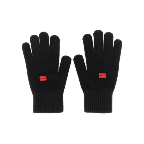 hugo wool blend gloves