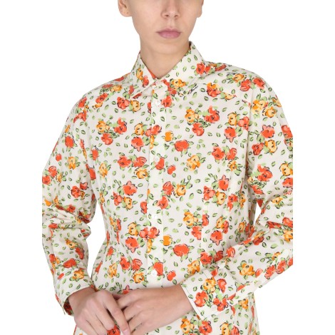 marni shirt dress with floral pattern