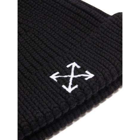 OFF-WHITE Beanie Arrows In Lana a Coste Nera