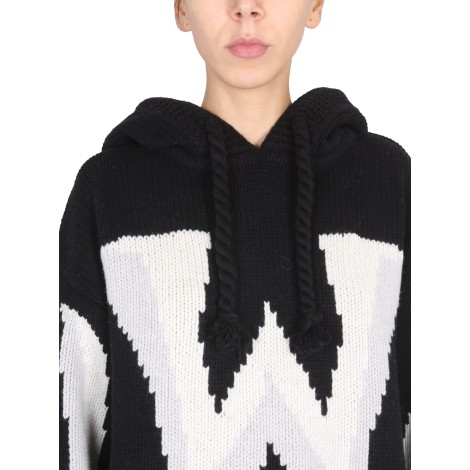 jw anderson knit sweatshirt with logo