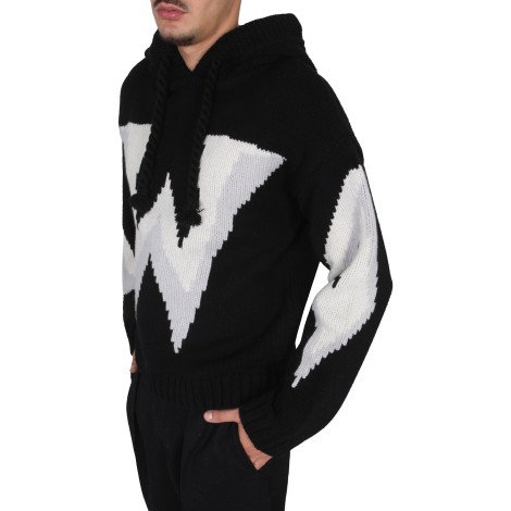 jw anderson knit sweatshirt with logo