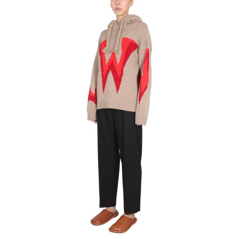 jw anderson knit sweatshirt with logo