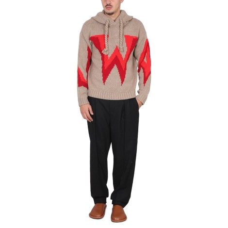 jw anderson knit sweatshirt with logo