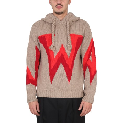 jw anderson knit sweatshirt with logo