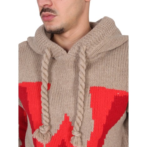 jw anderson knit sweatshirt with logo