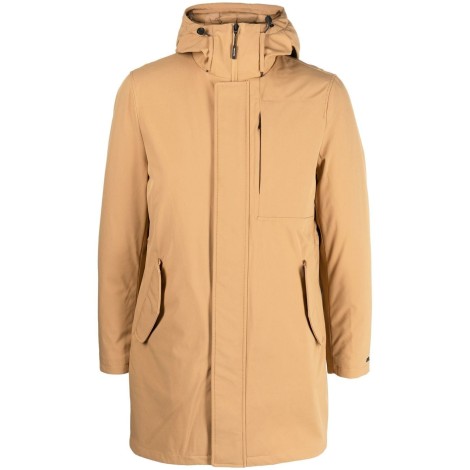 MANUEL RITZ parka imbottito con cappuccio color cammello
