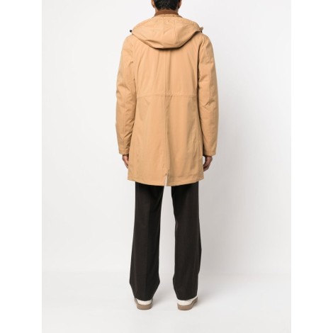 MANUEL RITZ parka imbottito con cappuccio color cammello
