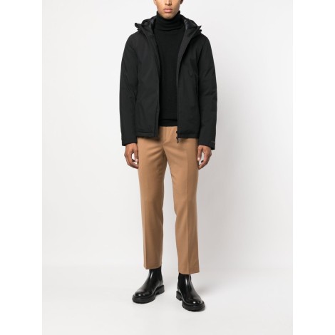 MANUEL RITZ Chino dritti in lana vergine color cammello con charm Manuel Ritz