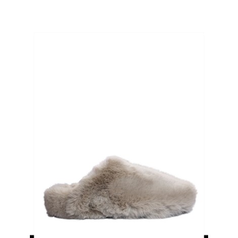 LA ROSE furry slippers grey