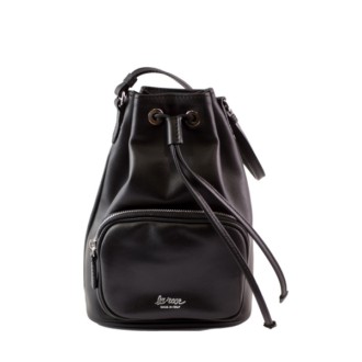 LA ROSE leather satchel bag bl
