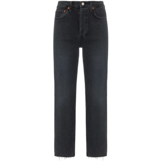 RE/DONE stovepipe raw hem jean