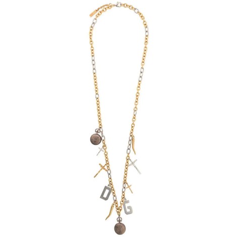 DOLCE&GABBANA Multi charm neck