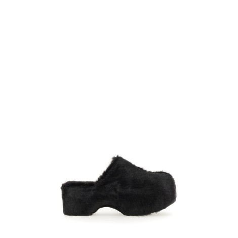 jil sander fur mules