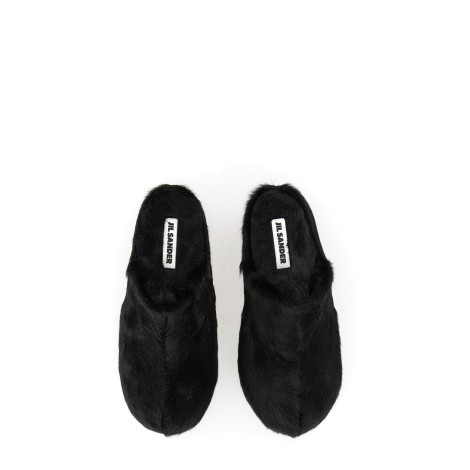 jil sander fur mules