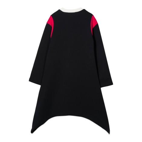 marni long sleeve dress asymmetrical bottom
