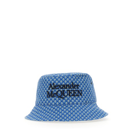 alexander mcqueen polka dots skull hat