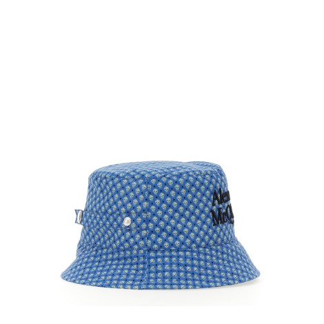 alexander mcqueen polka dots skull hat