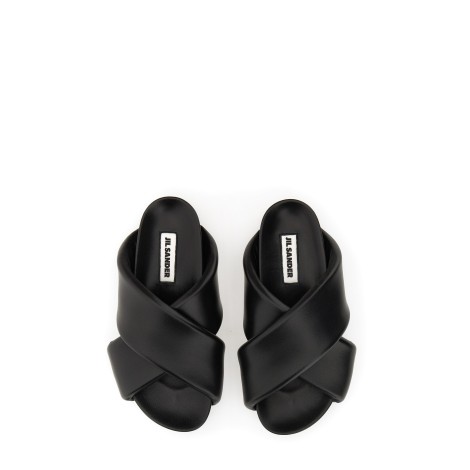 jil sander padded sandal