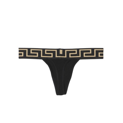 versace thong with greek