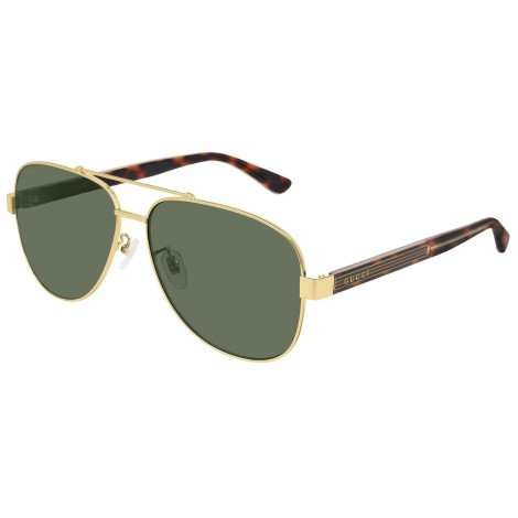 GG0528S shiny gold and bottle green