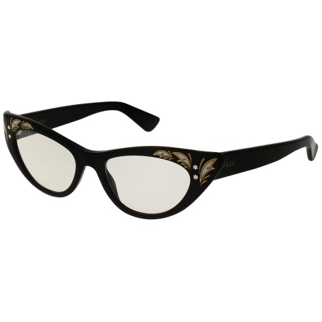 GG0089S shiny black and clear
