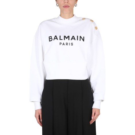 balmain sweatshirt with logo print