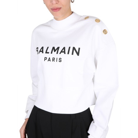 balmain sweatshirt with logo print
