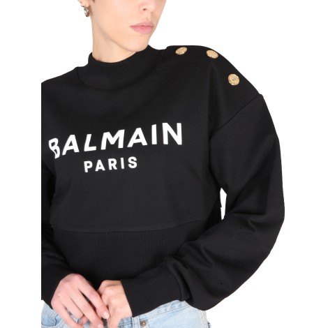 balmain sweatshirt with logo print