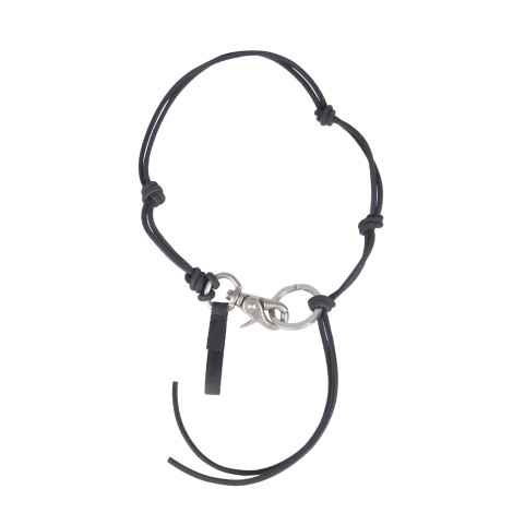 Our Legacy Black Leather Necklace - www.handi-port.com