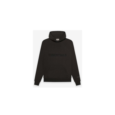 Fear of God Essentials Pullover Hoodie Applique Logo Weathered Black/Washed Black