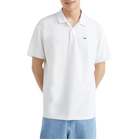 Tommy Jeans Polo Maniche Corte Uomo White