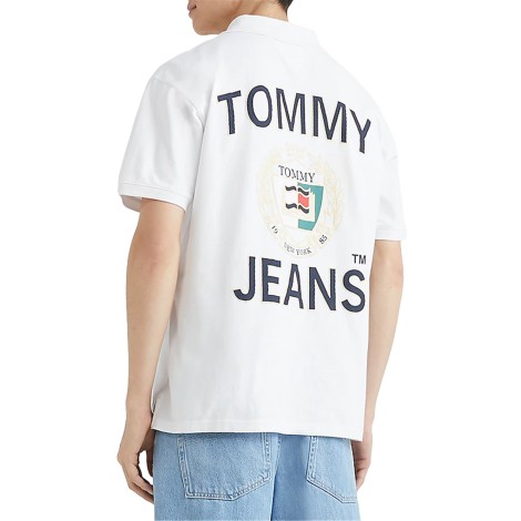 Tommy Jeans Polo Maniche Corte Uomo White