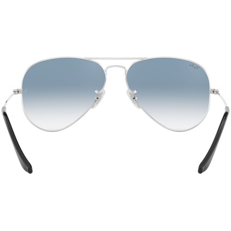 Aviator Gradient RB3025 silver metal blue
