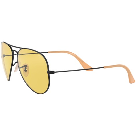 Aviator Washed Evolve RB3025 black and yellow