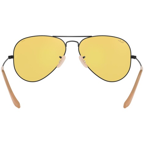 Aviator Washed Evolve RB3025 black and yellow