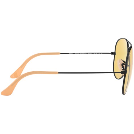 Aviator Washed Evolve RB3025 black and yellow