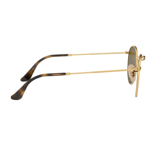 Round Flat Lenses RB3447N gold blue