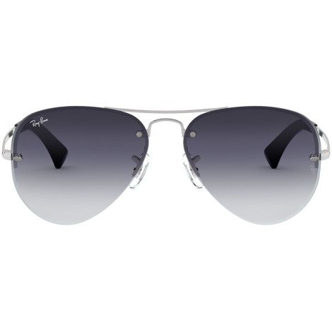Aviator Large Metal RB3449 semi rimless silver