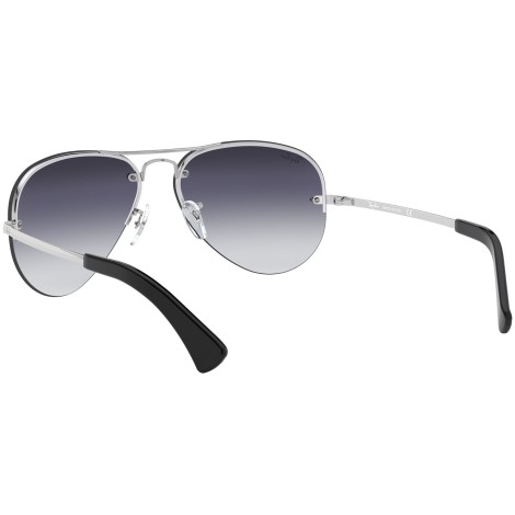 Aviator Large Metal RB3449 semi rimless silver