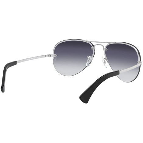 Aviator Large Metal RB3449 semi rimless silver