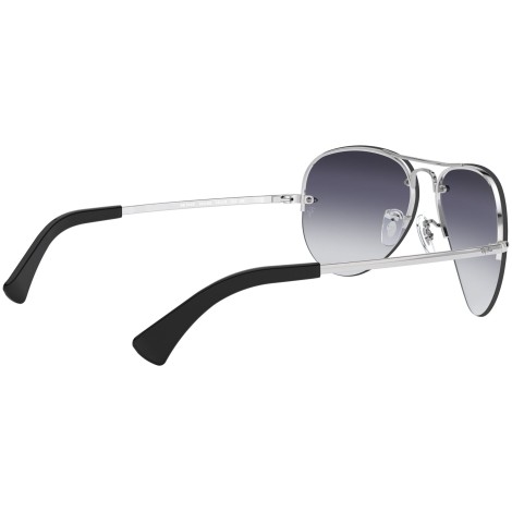 Aviator Large Metal RB3449 semi rimless silver