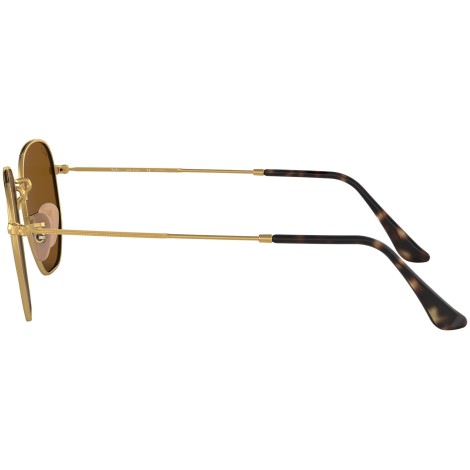 Hexagonal Flat Lenses RB3548N gold brown