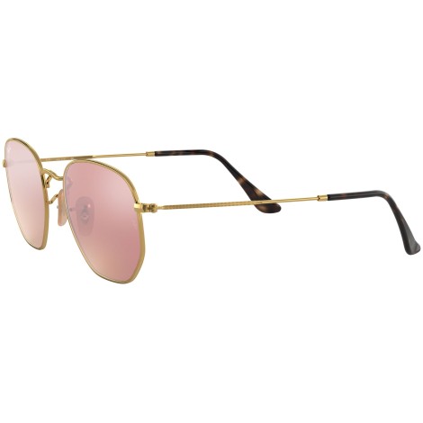 Hexagonal Flat Lenses RB3548N gold copper flash