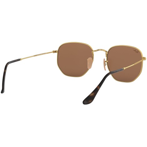 Hexagonal Flat Lenses RB3548N gold copper flash