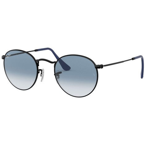 Round Metal RB3447 black blue gradient