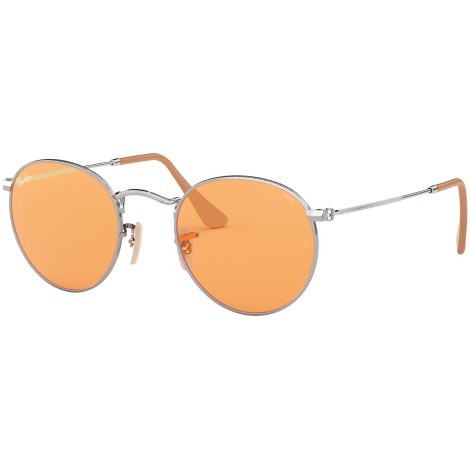 Round Washed Evolve RB3447 silver orange