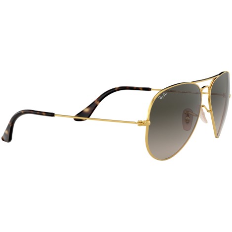 Aviator Havana Collection RB3025 gold metal