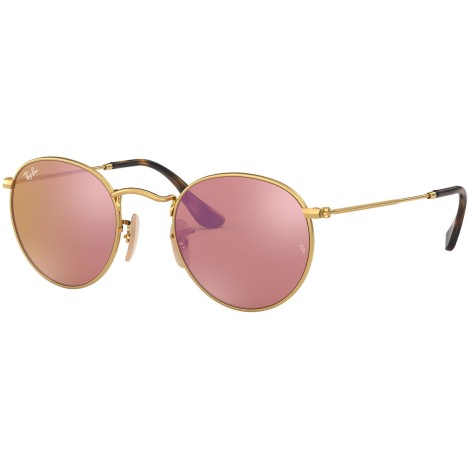 Round Flat Lenses RB3447N gold copper