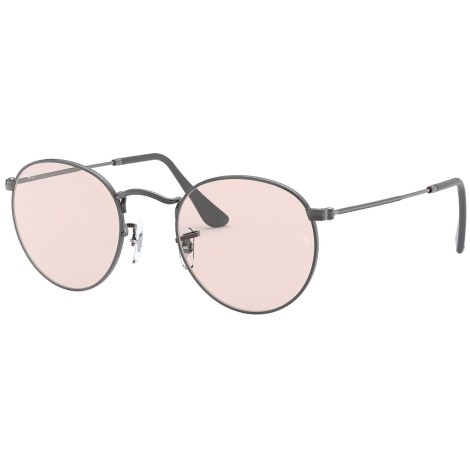 Round Solid Evolve RB3447 gunmetal pink