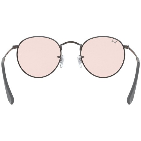 Round Solid Evolve RB3447 gunmetal pink